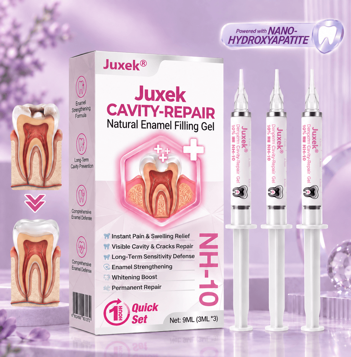 Juxek® DenPerm Cavity-Repair Natural Enamel Filling Gel