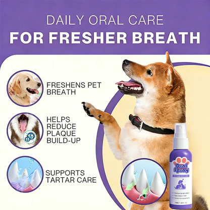 Softvya™ Advanced Pet Oral Spray | Instant Fresh Breath, Target Tartar & Support Healthy Gums 🦷✨
