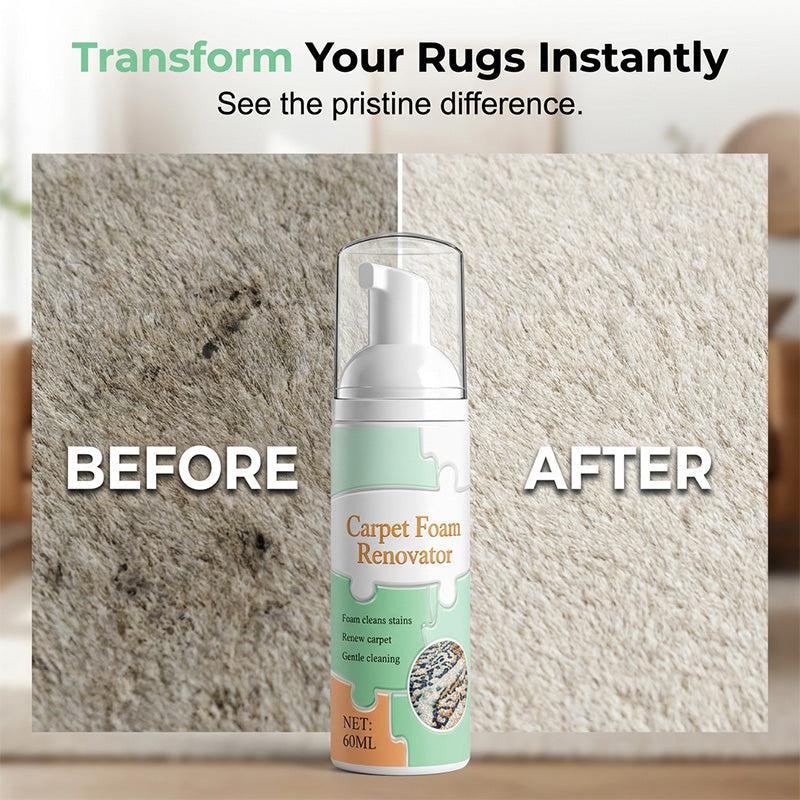 🔥Limited Time Promotion 65% OFF🔥Waterless Carpet Foam Stain Remover with Towel