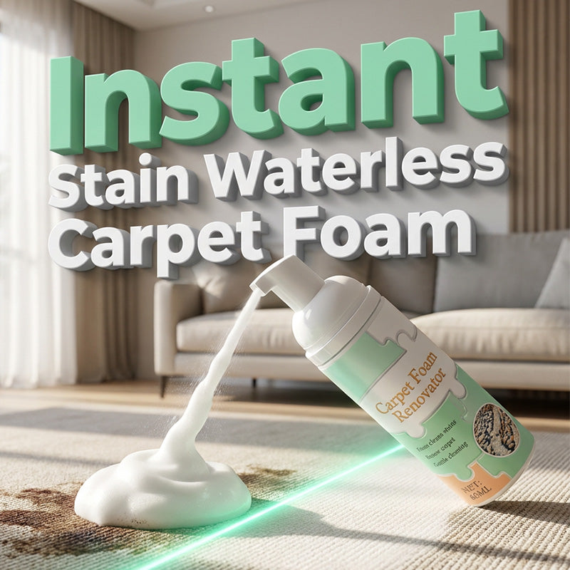🔥Limited Time Promotion 65% OFF🔥Waterless Carpet Foam Stain Remover with Towel