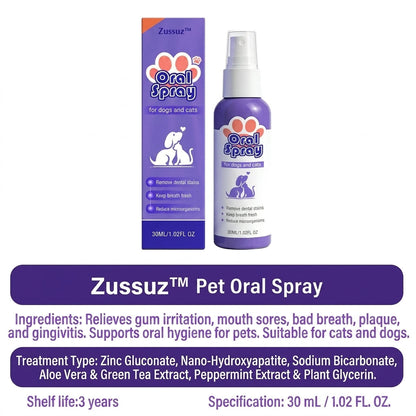 Softvya™ Advanced Pet Oral Spray | Instant Fresh Breath, Target Tartar & Support Healthy Gums 🦷✨