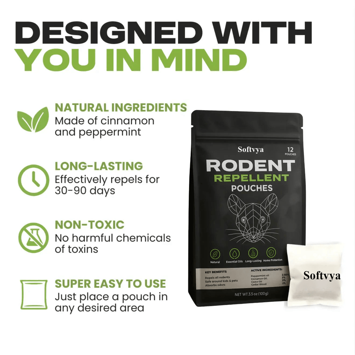 Mole Repellent Pouches