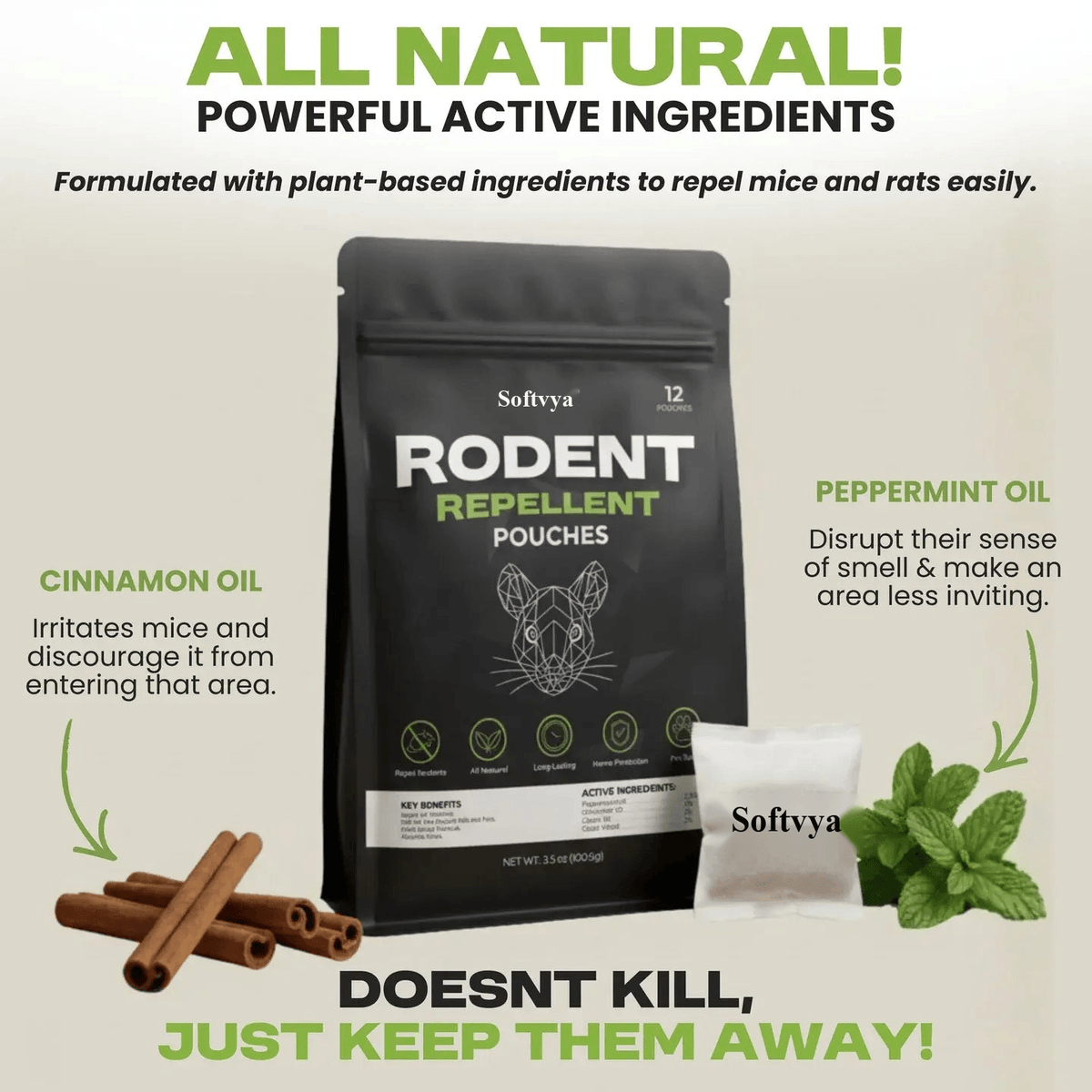 Mole Repellent Pouches
